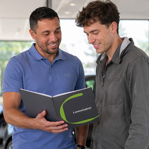 lease label marvin legt een klant uit hoe operational en financial lease werkt